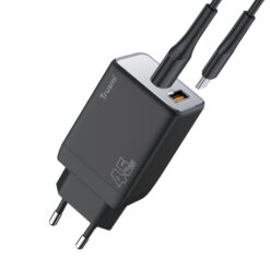 Bo Sac Mini 2 Cong Gan 45W Kem Cap Type C Trusmi Ch06 4