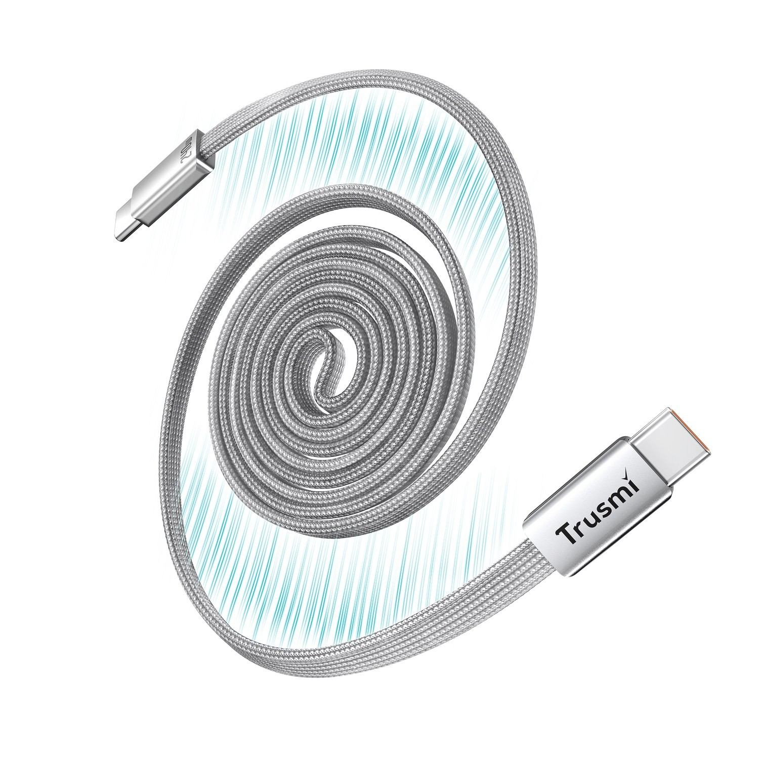 Cáp Sạc Nhanh C to c dẹt 240W Trusmi CA58 1 Cáp Sạc Nhanh C To C Dẹt 240W Trusmi Ca58 – Sạc Nhanh Tối Đa 240W, Tốc Độ Truyền Dữ Liệu 480Mbps